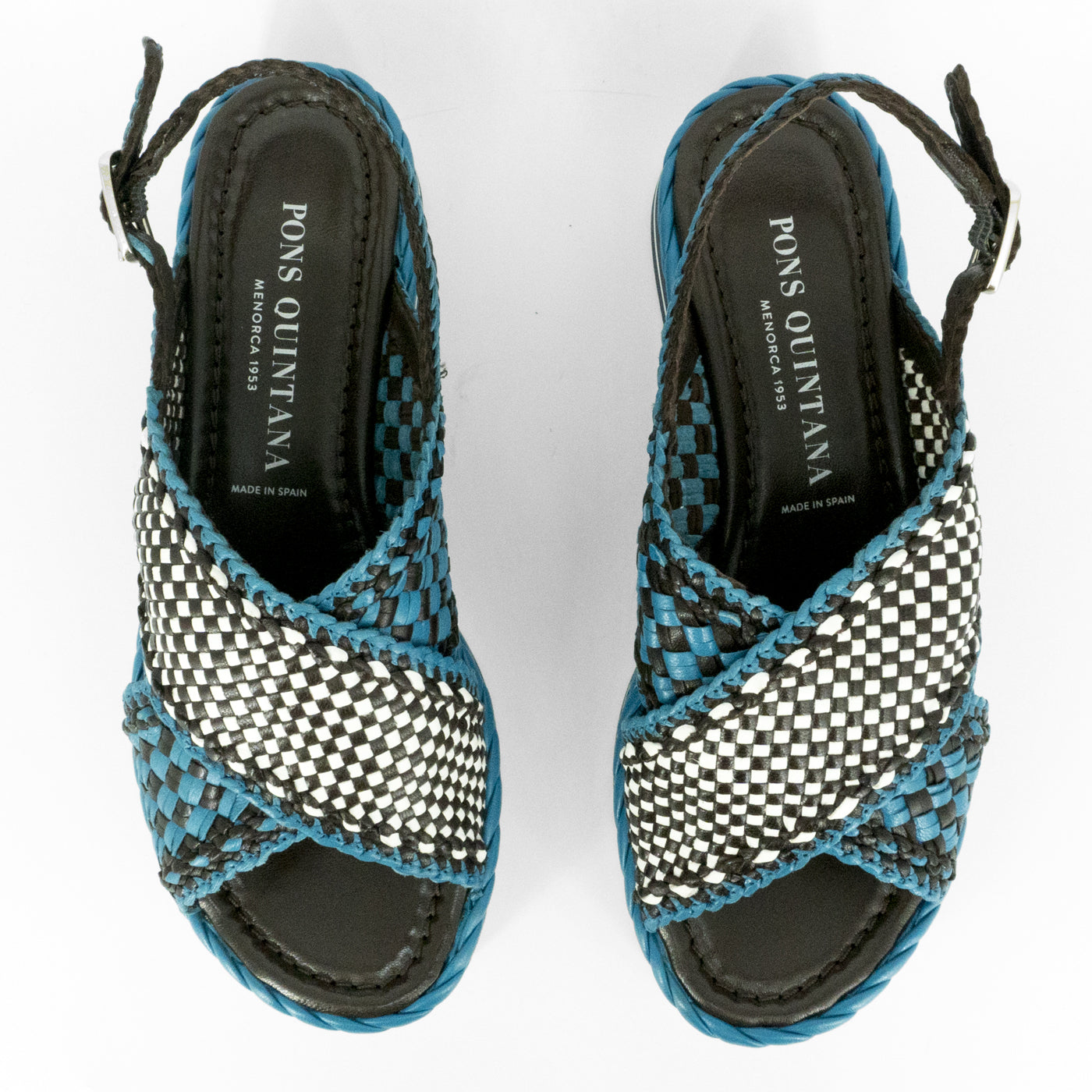 Sandalias De La Marca Pons Quintana Para Mujer Modelo Milan V104 Vira Royal En Color Azul