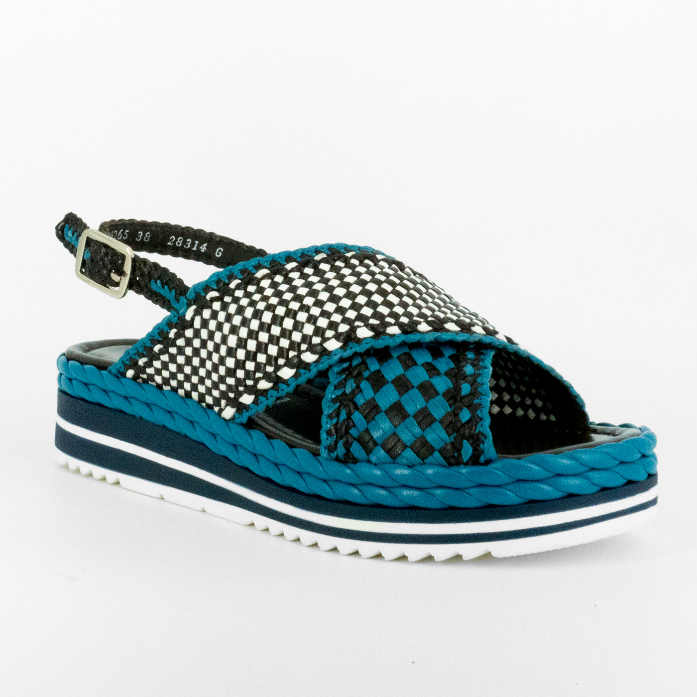 Sandalias De La Marca Pons Quintana Para Mujer Modelo Milan V104 Vira Royal En Color Azul