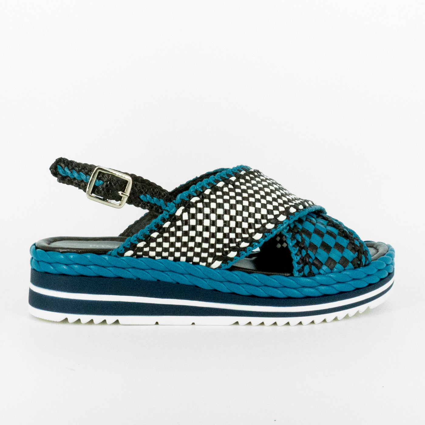 Sandalias De La Marca Pons Quintana Para Mujer Modelo Milan V104 Vira Royal En Color Azul