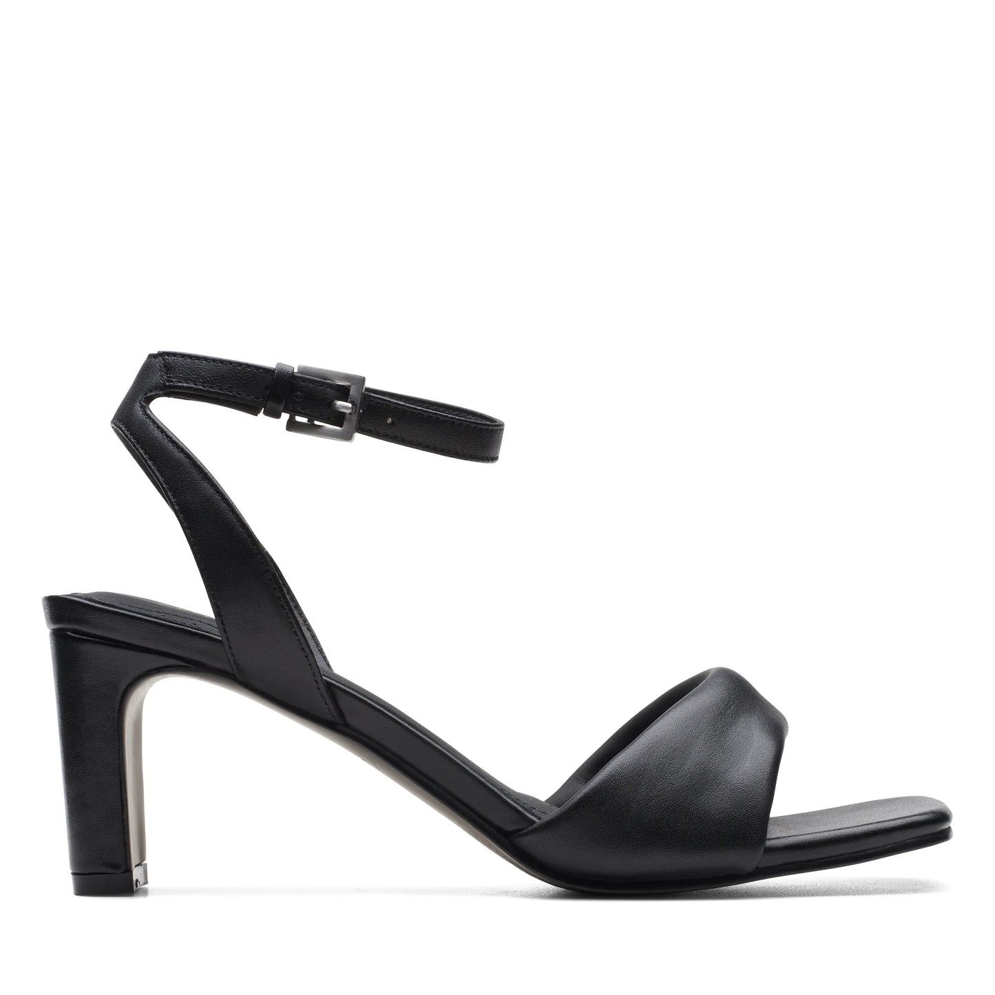 Sandalias Con Tiras De La Marca Clarks Para Mujer Modelo Seren Strap Black Leather En Color Negro