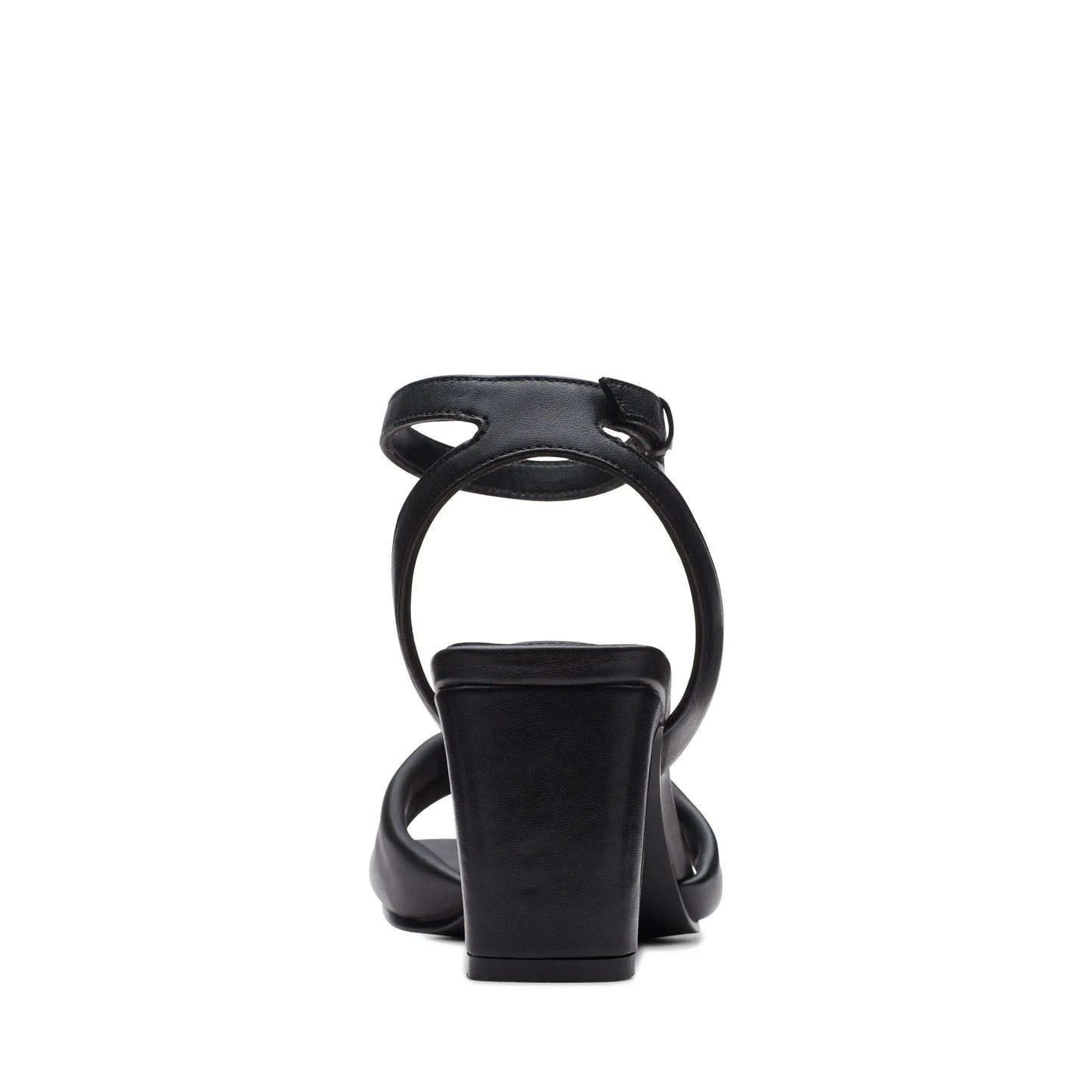Sandalias Con Tiras De La Marca Clarks Para Mujer Modelo Seren Strap Black Leather En Color Negro