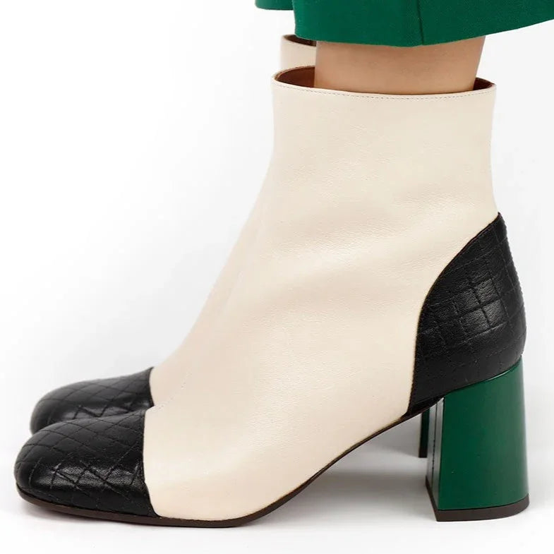 Bottes Pabush blanches pour femme Chie Mihara