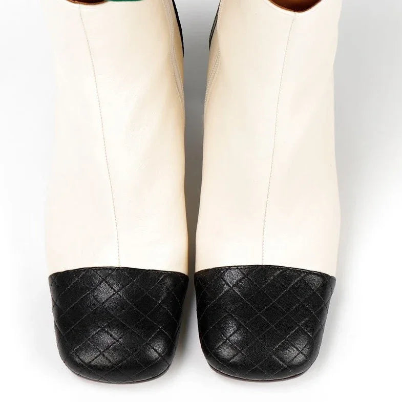 Bottes Pabush blanches pour femme Chie Mihara