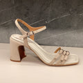 AUDLEY | DAMES SANDALEN | VILMA SUEDE STONE | BEIGE