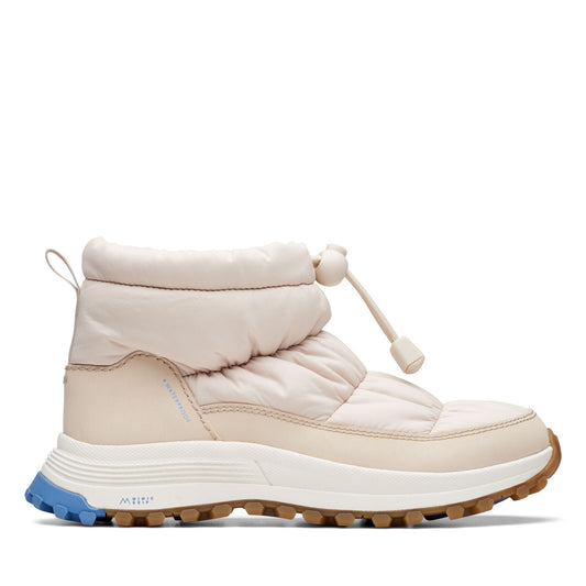Botines De La Marca Clarks  Para Mujer Modelo Atlt Rek Ice Wp Ivory Combination Ivory Combination En Color Blanco