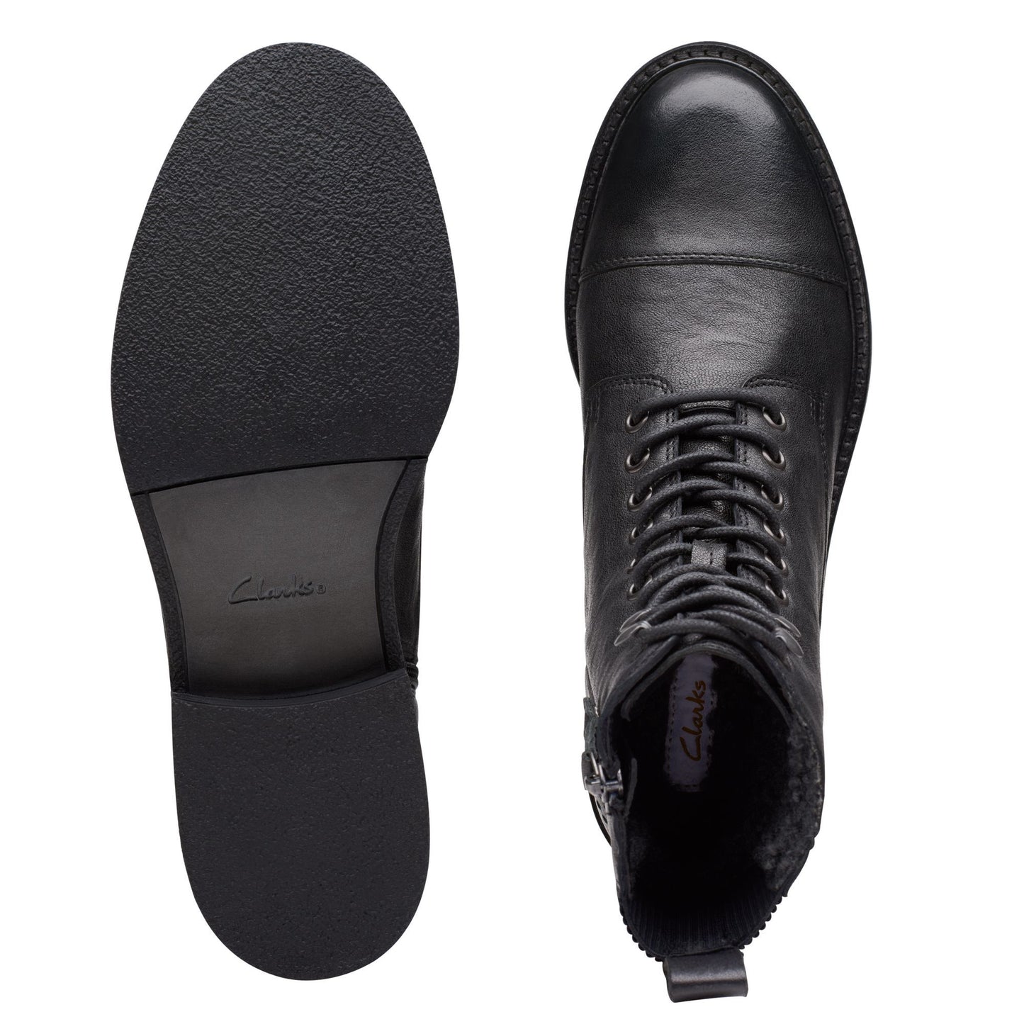 CLARKS | BOTINES MUJER | COLOGNE LACE BLACK WLINED LEA | NEGRO