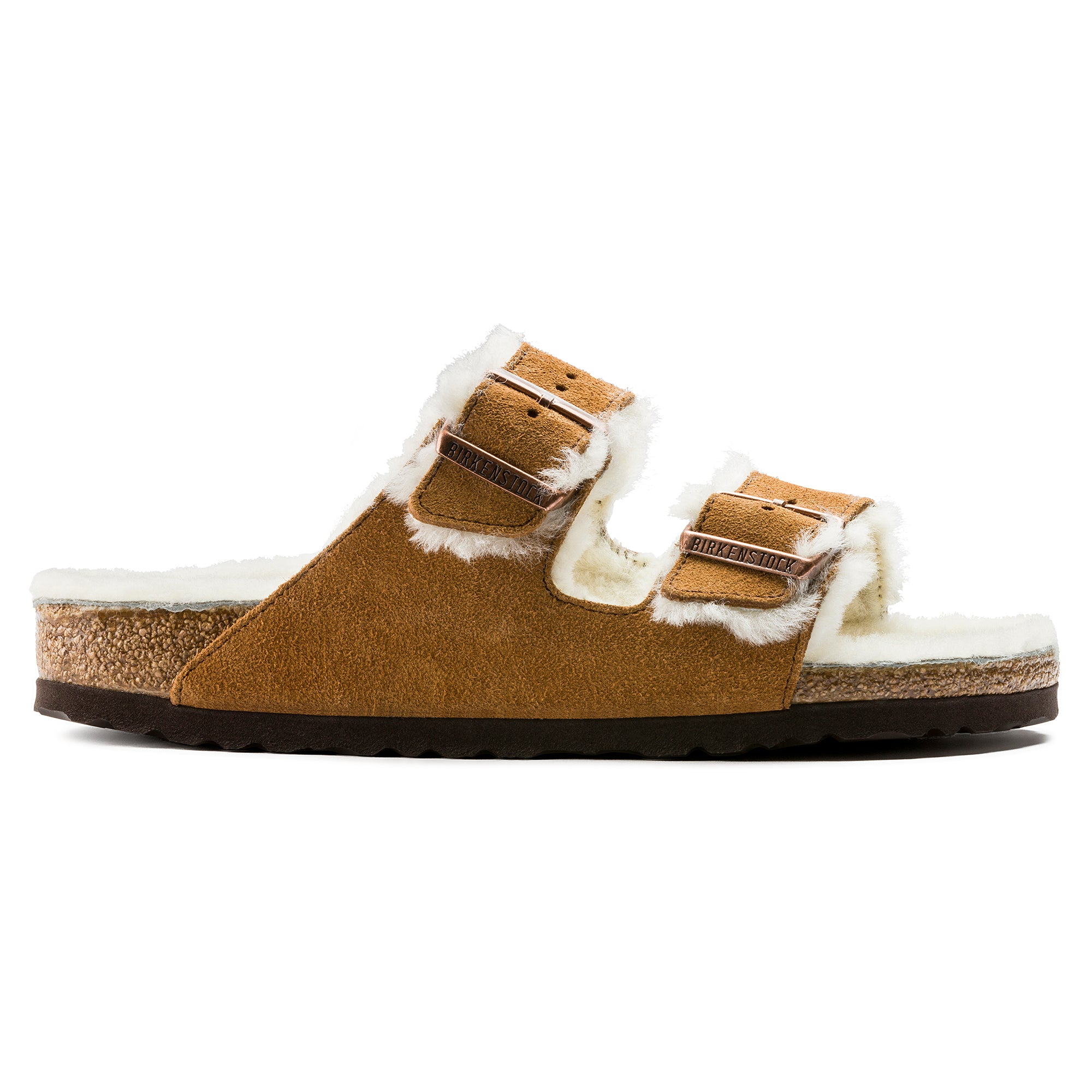 BIRKENSTOCK | 中性凉鞋 | ARIZONA VL 剪羊毛貂皮 00491 | 棕色 | N 常规