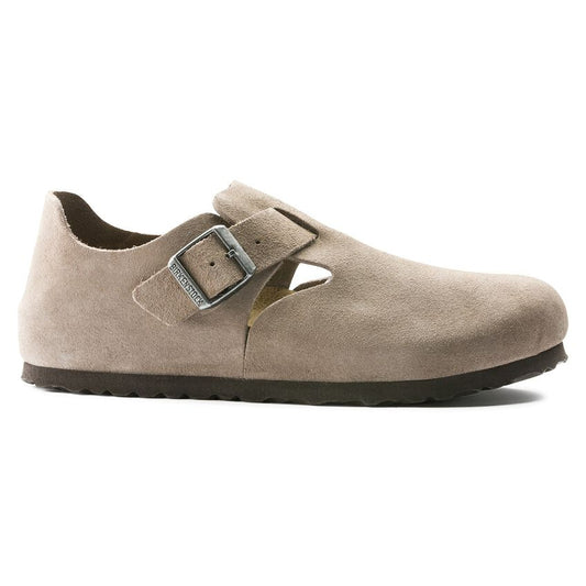 BIRKENSTOCK | SANDALIAS MUJER | LONDON SUEDE LEATHER TAUPE | NEGRO