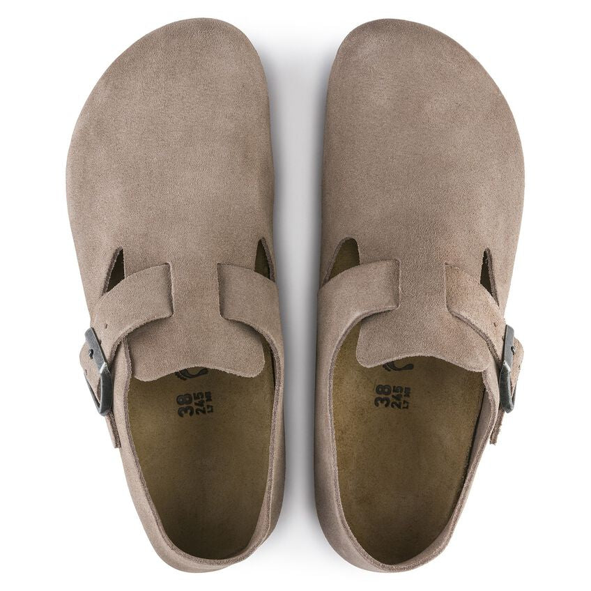 BIRKENSTOCK | SANDALIAS MUJER | LONDON SUEDE LEATHER TAUPE | NEGRO