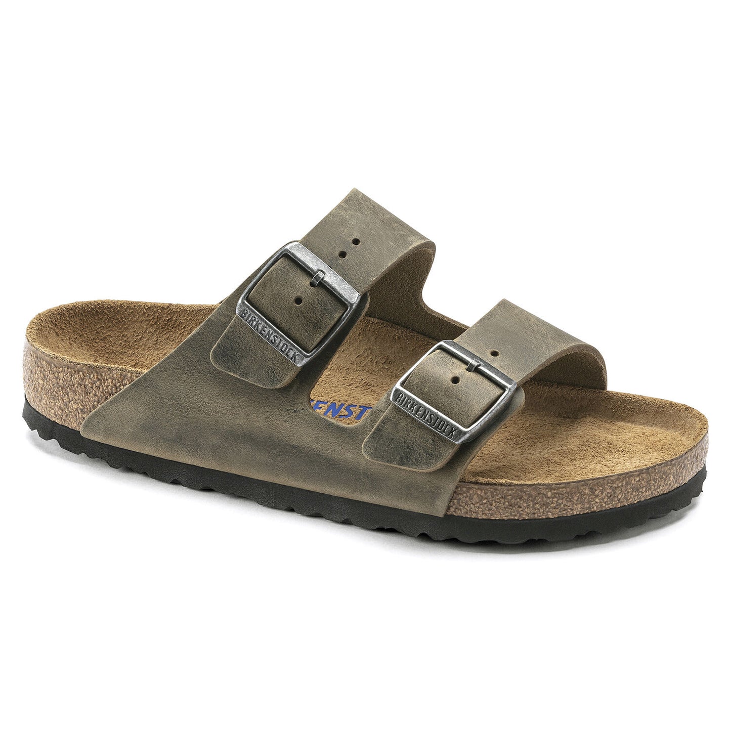 BIRKENSTOCK | 유니퇴석 샌들 | ARIZONA SOFT FOOTBED OILED LEATHER FADED KHAKI | 카키색 옷감