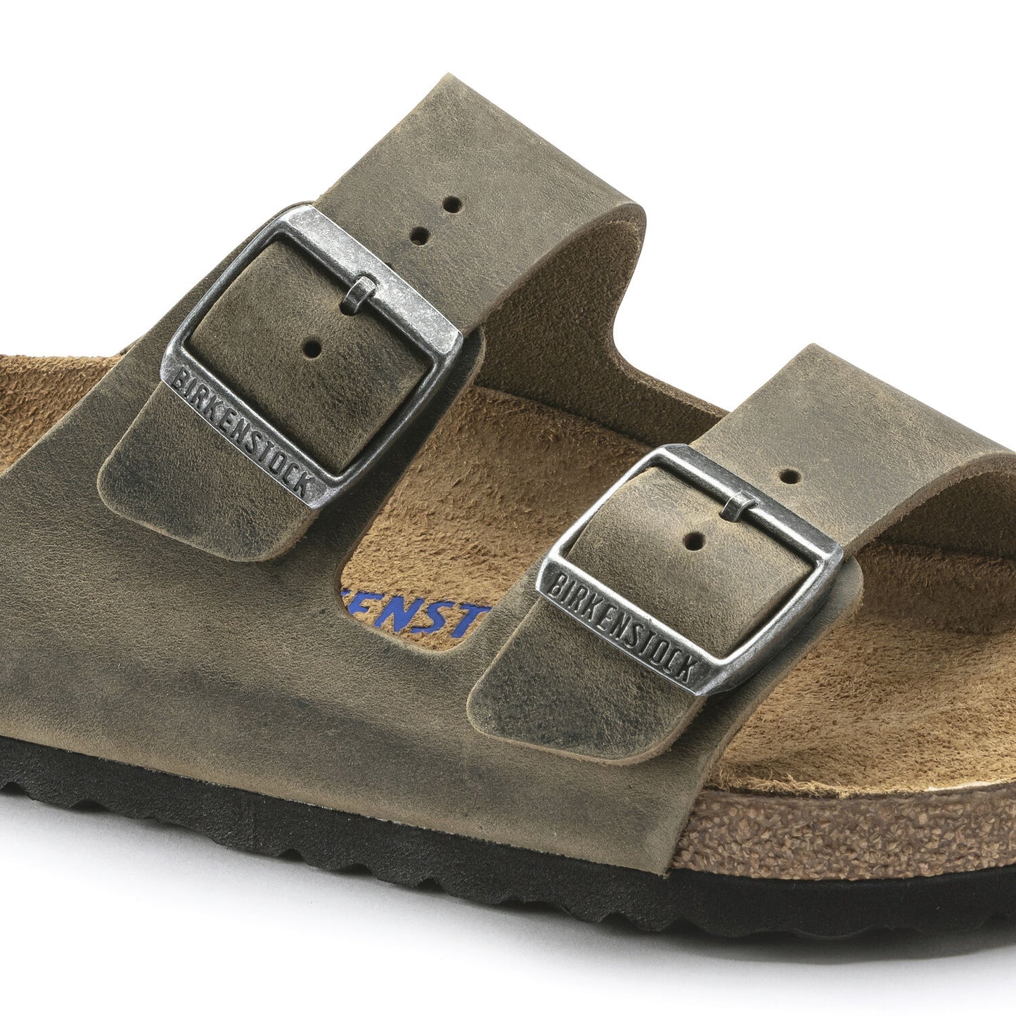 BIRKENSTOCK | SANDALES UNISEXES | ARIZONA SOFT FOOTBED OILED LEATHER FADED KHAKI | KAKI