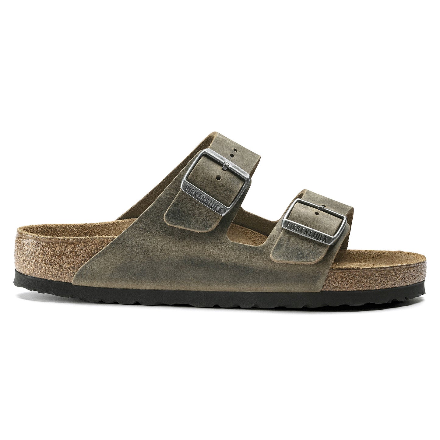 BIRKENSTOCK | UNISEX SANDALEN | ARIZONA SOFT FOOTBED OILED LEATHER FADED KHAKI | KHAKI