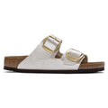 BIRKENSTOCK Arizona BB BF Graceful Pearl White: أبيض صنادل للنساء