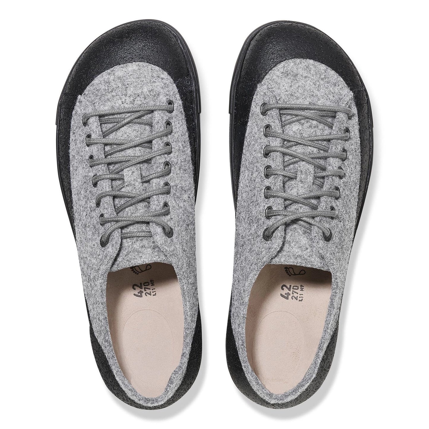 BIRKENSTOCK | WOMEN'S SNEAKERS | BEND LOW DIP FELT/TEXTILE PEBBLE GRAY | GREY