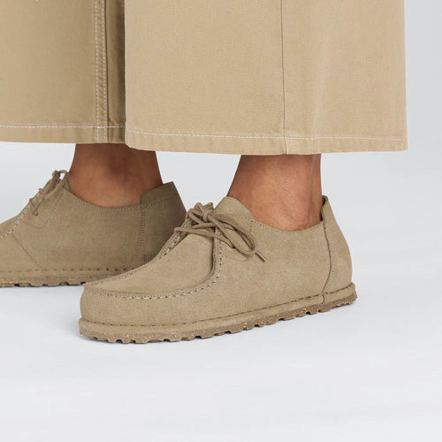 BIRKENSTOCK UTTI LACE LEVE GRAY Taupe: beige sko til kvinder