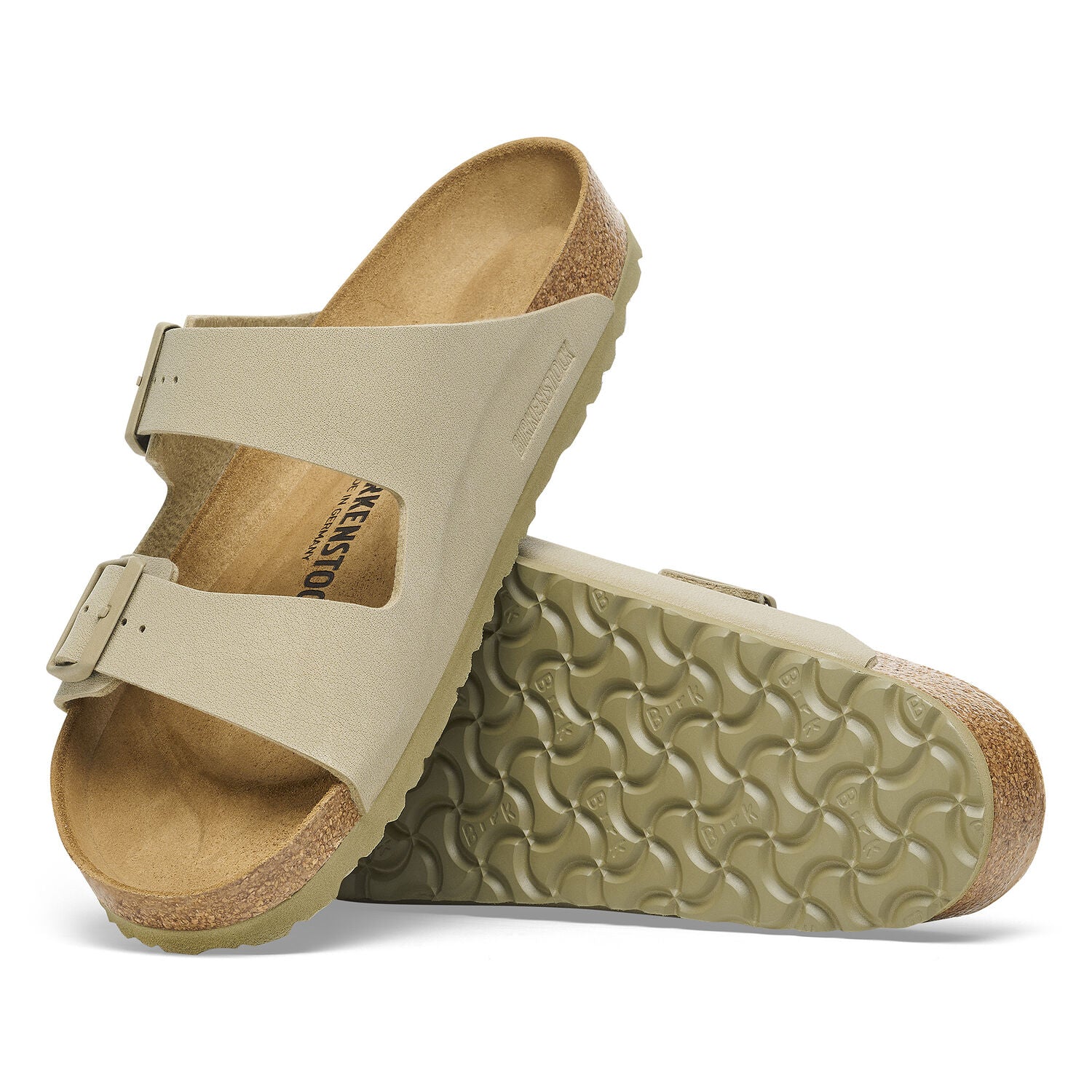 BIRKENSTOCK | SANDALIAS | UNISEX | ARIZONA BIRKO FLOR FADED KHAKI | CAQUI