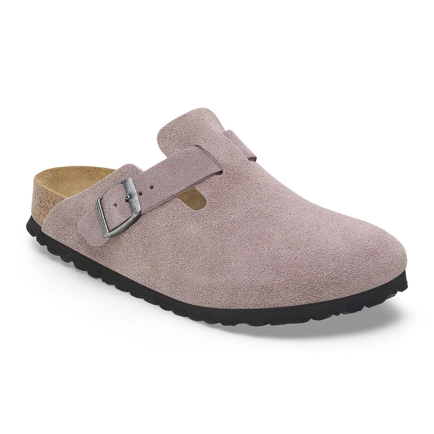 BIRKENSTOCK | WOMEN'S SANDALS | BOSTON SUEDE LEATHER FADED PURPLE | LILAC