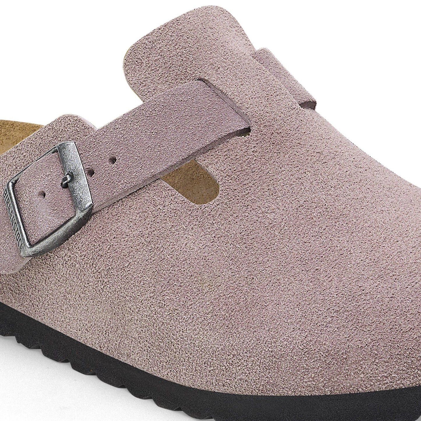 BIRKENSTOCK | WOMEN'S SANDALS | BOSTON SUEDE LEATHER FADED PURPLE | LILAC