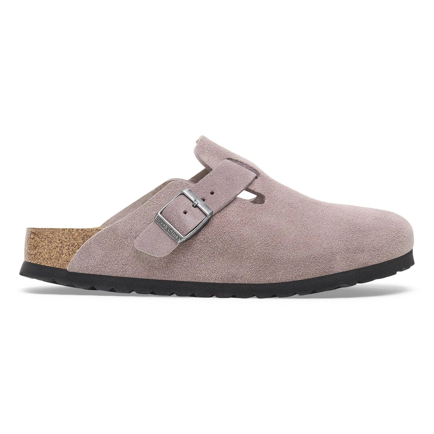 BIRKENSTOCK | WOMEN'S SANDALS | BOSTON SUEDE LEATHER FADED PURPLE | LILAC