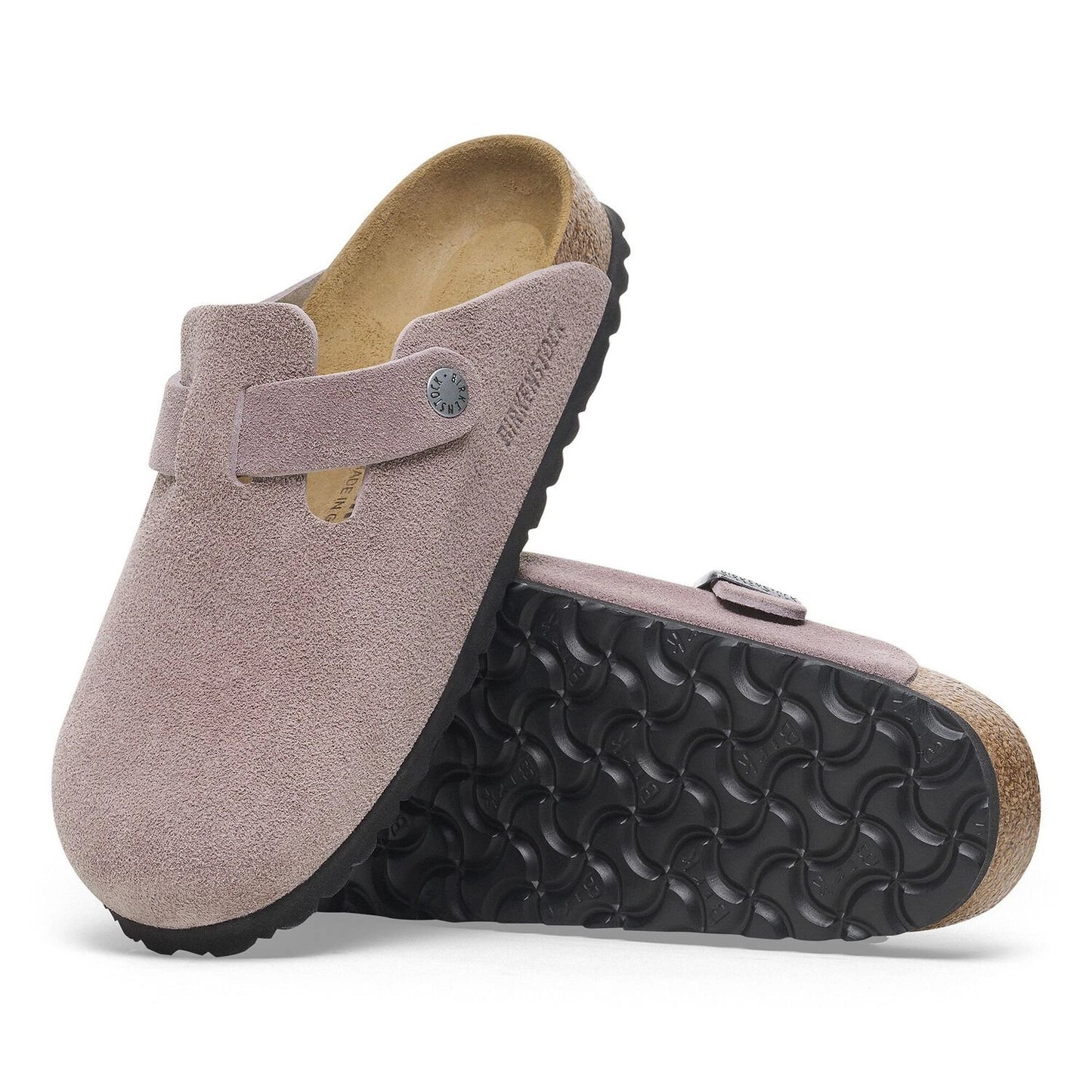 BIRKENSTOCK | SANDALIAS MUJER | BOSTON SUEDE LEATHER FADED PURPLE | LILA