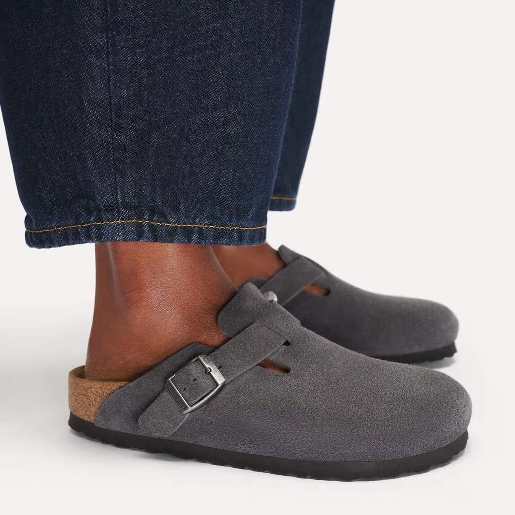 BIRKENSTOCK | MULES AND CLOGS | UNISEX | BOSTON LEVE CHARCOAL | GREY