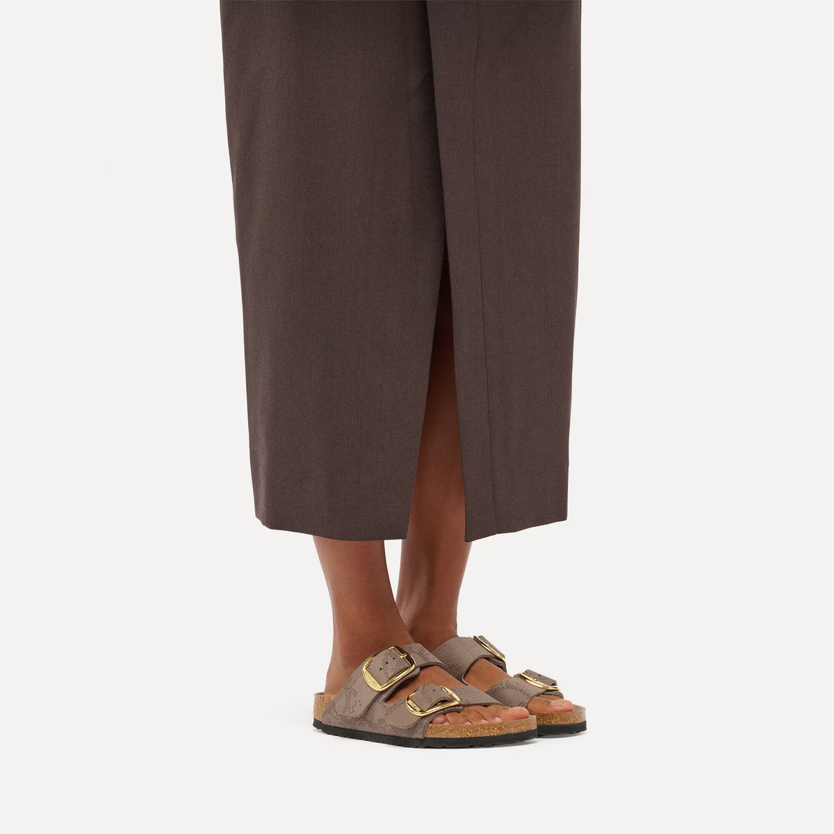 BIRKENSTOCK Arizona GRAY Taupe: animal print サンダル レディース