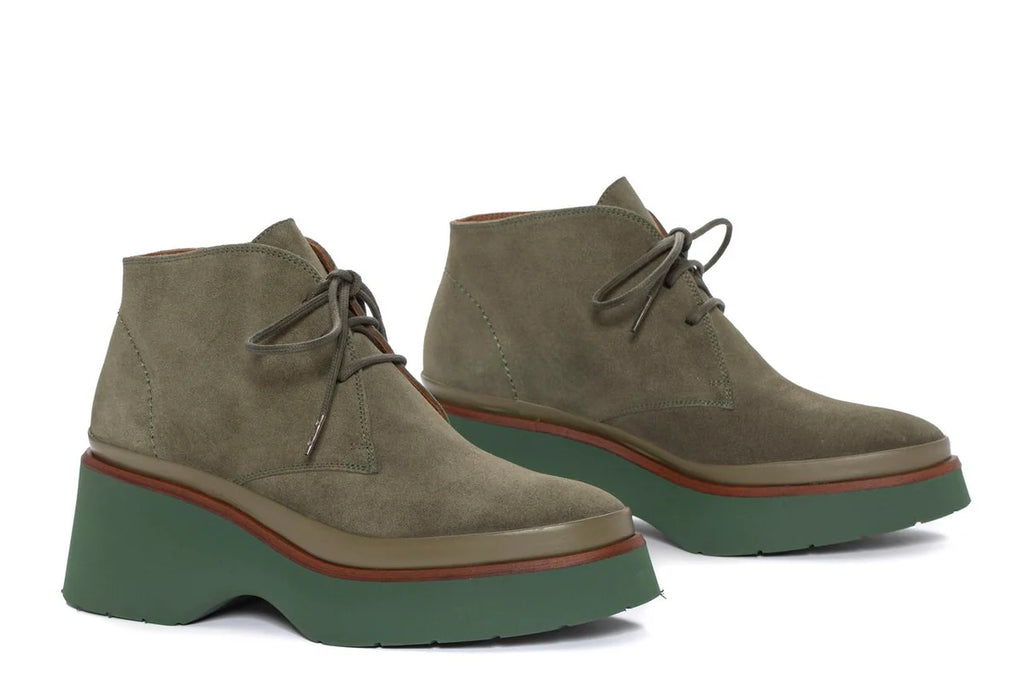 PONS QUINTANA | BOTINES | MUJER | RAQUEL BOSQUE VELOUR | VERDE