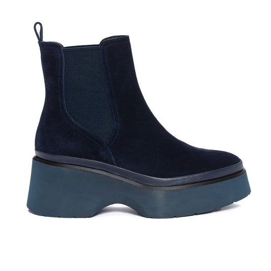 PONS QUINTANA | WOMEN'S BOOTS | RAQUEL OCEANO VELOUR | BLUE