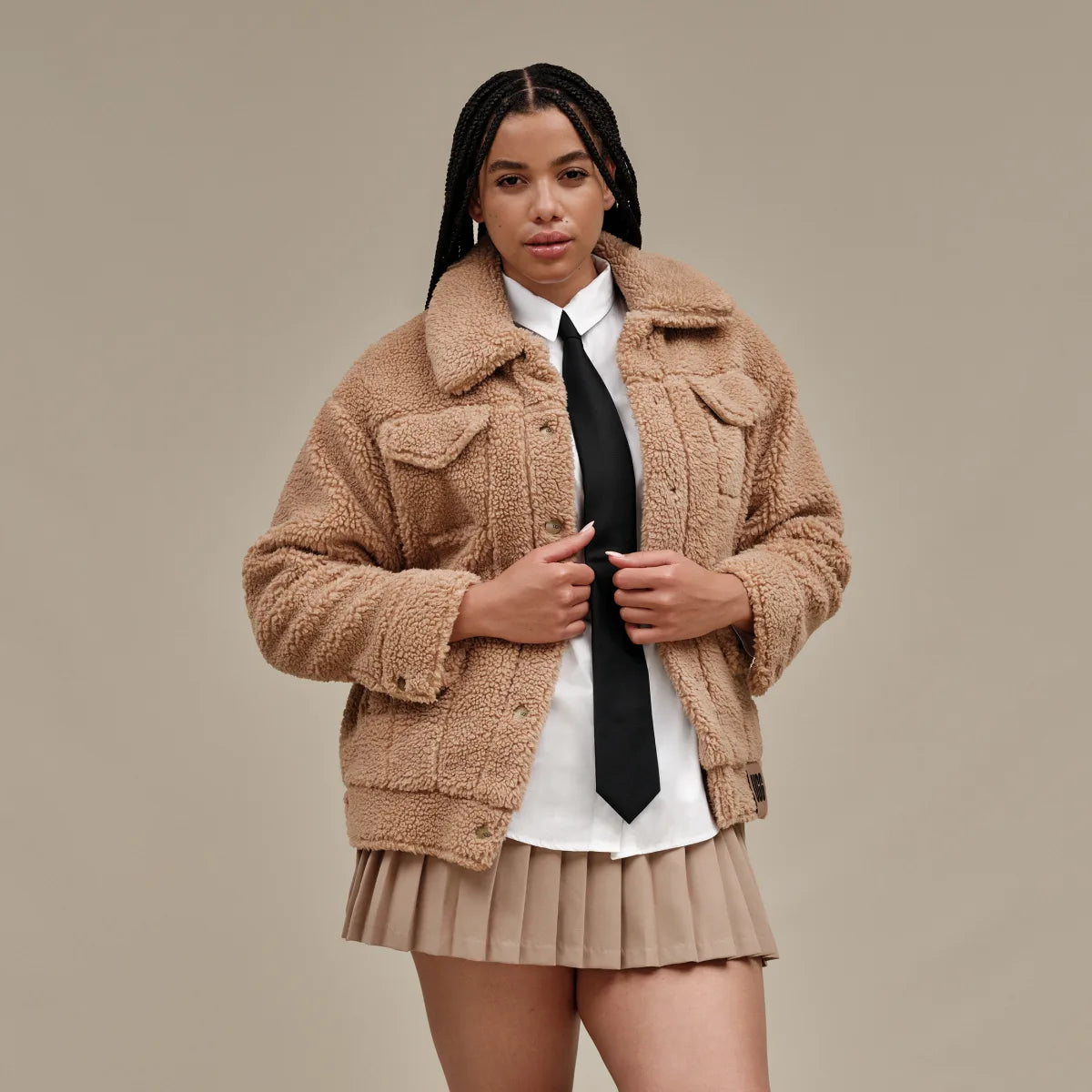 UGG | JAQUETA DONA | FRANKIE SHERPA TRUCKER JACKET NATURAL II | BEIGE