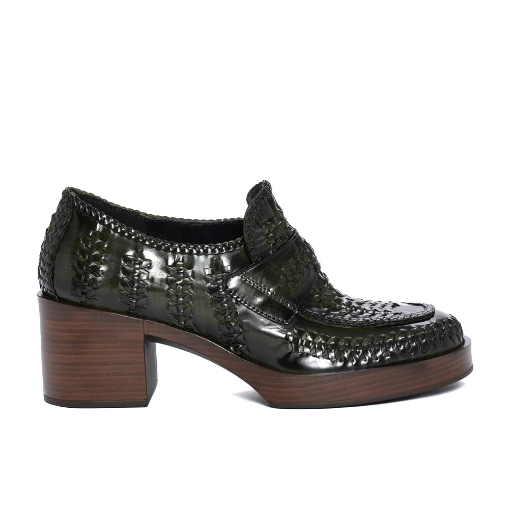 PONS QUINTANA | WOMEN'S LOAFERS | CRISTIN MOSS NEPAL PAST | GREEN