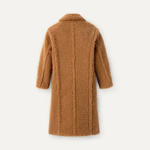 UGG | WOMEN'S JACKET | W GERTRUDE LONG TEDDY COAT CHE CHESTNUT | BROWN