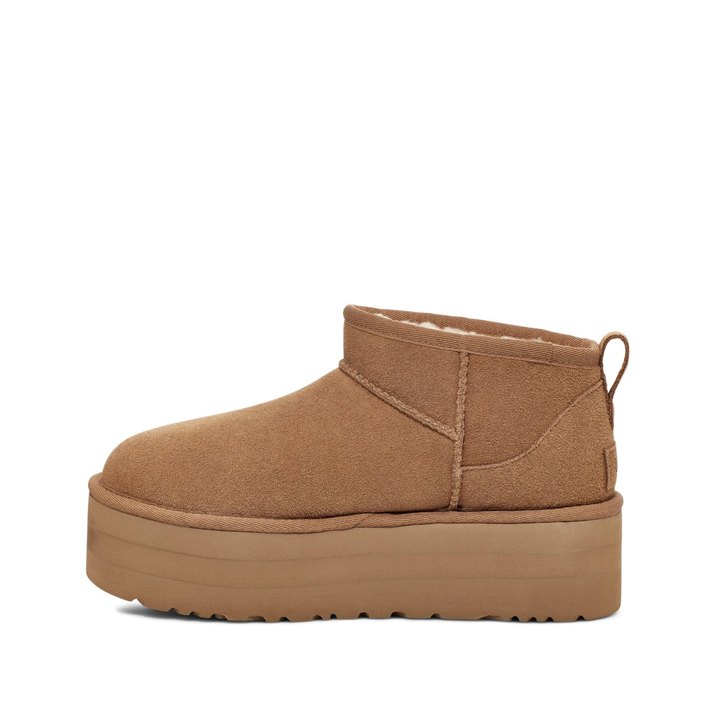 UGG | ANKLE BOOTS | WOMEN'S | W CLASSIC ULTRA MINI PLATFORM CHE CHESTNUT | BROWN