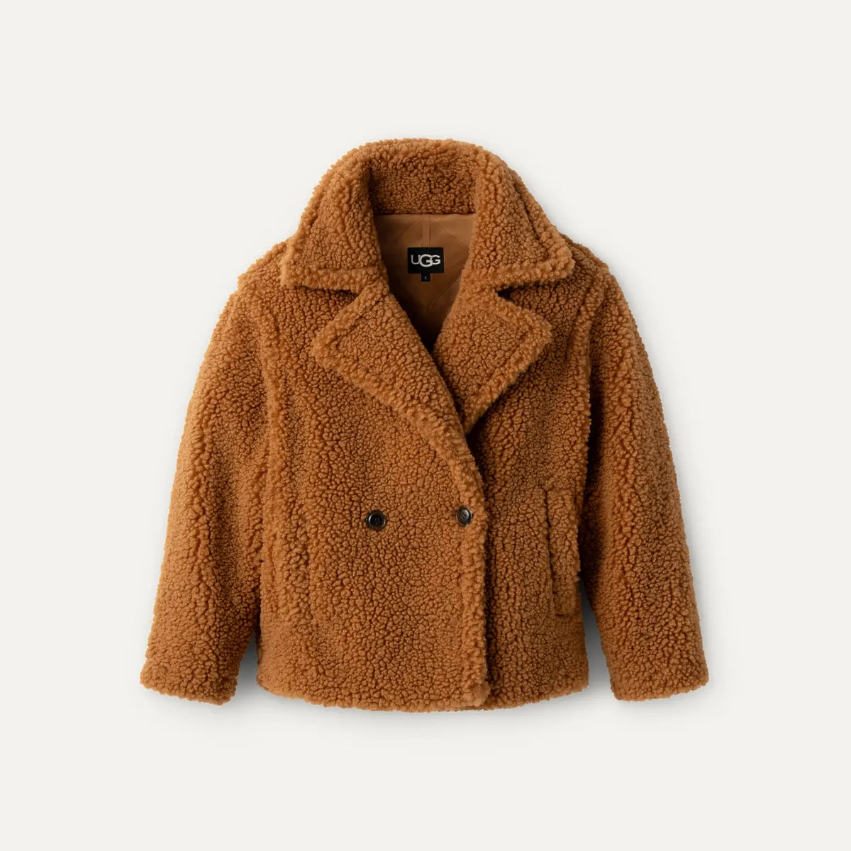 UGG | WOMEN'S JACKET | GERTRUDE SHORT TEDDY COAT CHESTNUT | BROWN