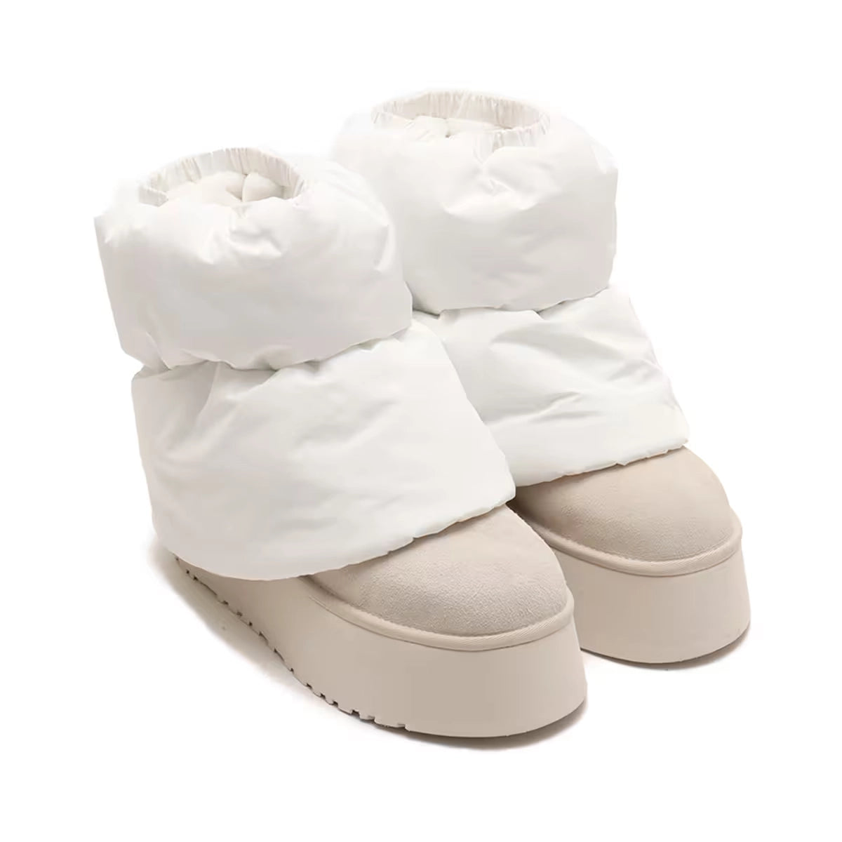 UGG | BOTINS DONA | CLASSIC MINI DIPPER PUFFER WHITE/CERAMIC | BLANC