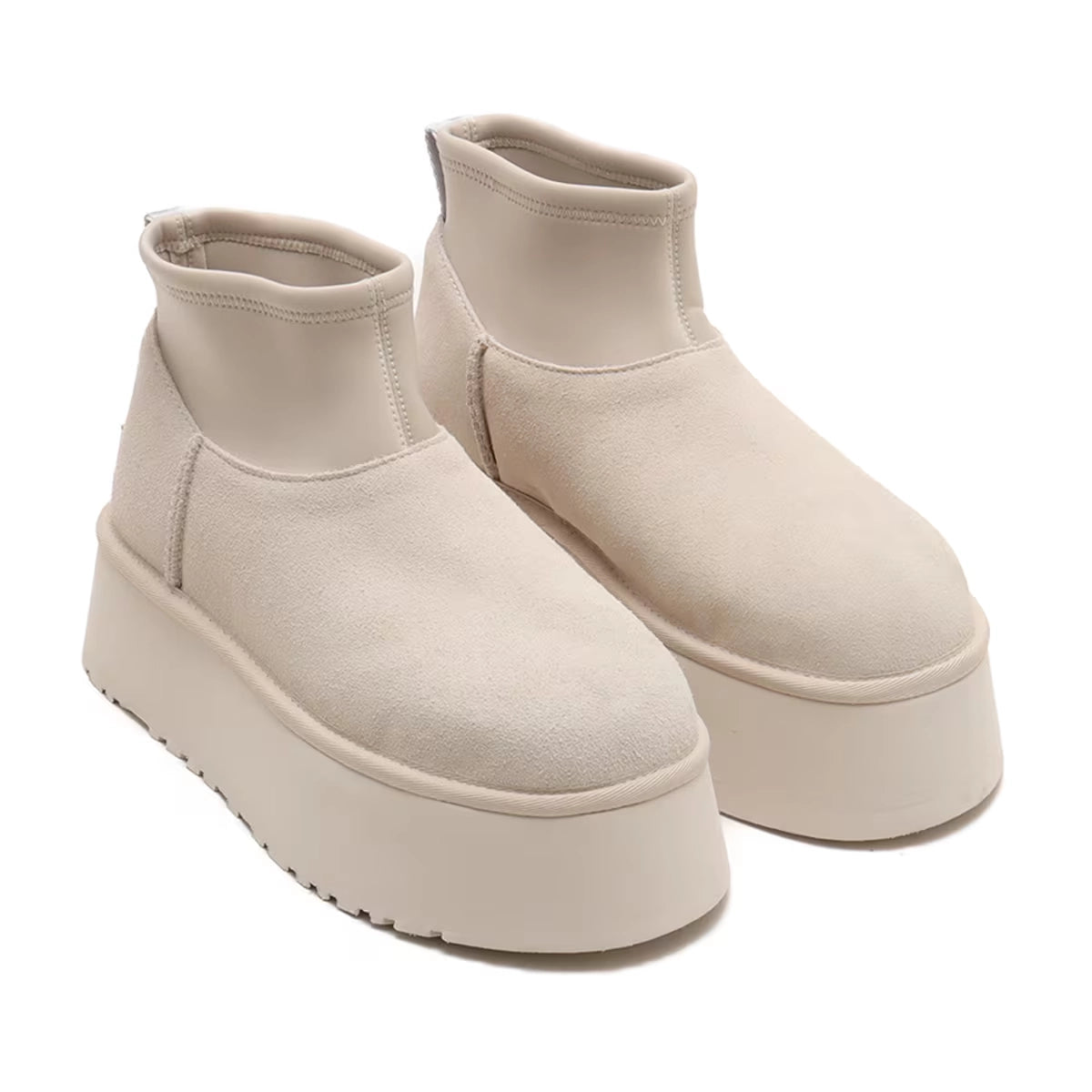 UGG | WOMEN'S BOOTS | CLASSIC MINI DIPPER PUFFER WHITE/CERAMIC | WHITE