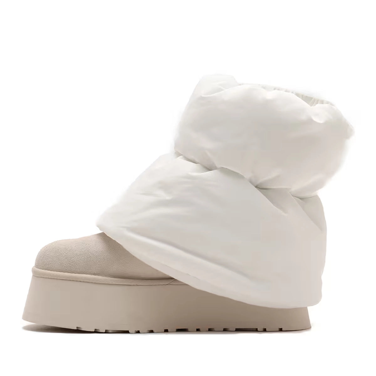 UGG | WOMEN'S BOOTS | CLASSIC MINI DIPPER PUFFER WHITE/CERAMIC | WHITE