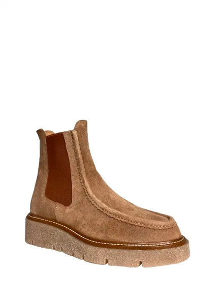 WEEKEND BY PEDRO MIRALLES | BOTINES | MUJER | VELOUR CAMEL | BEIGE