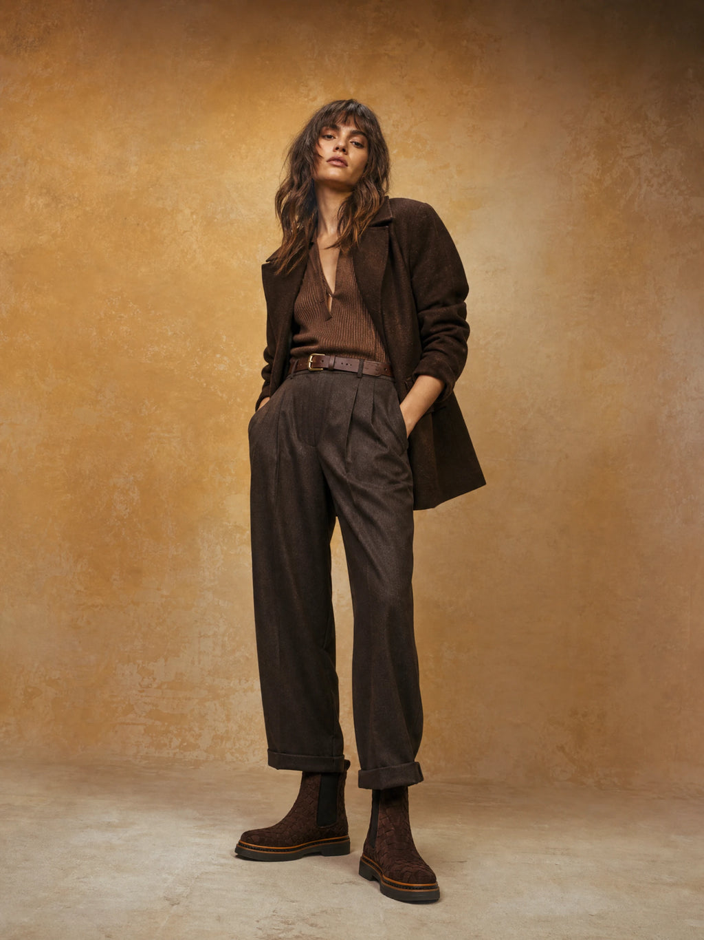 PONS QUINTANA | BOTINES | MUJER | YANNY VELOUR EXPRESS | MARRÓN
