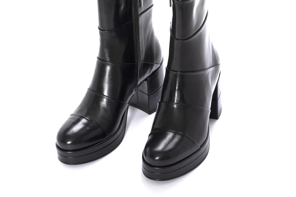 PONS QUINTANA BABY CALF Negro: negre botins per a dona