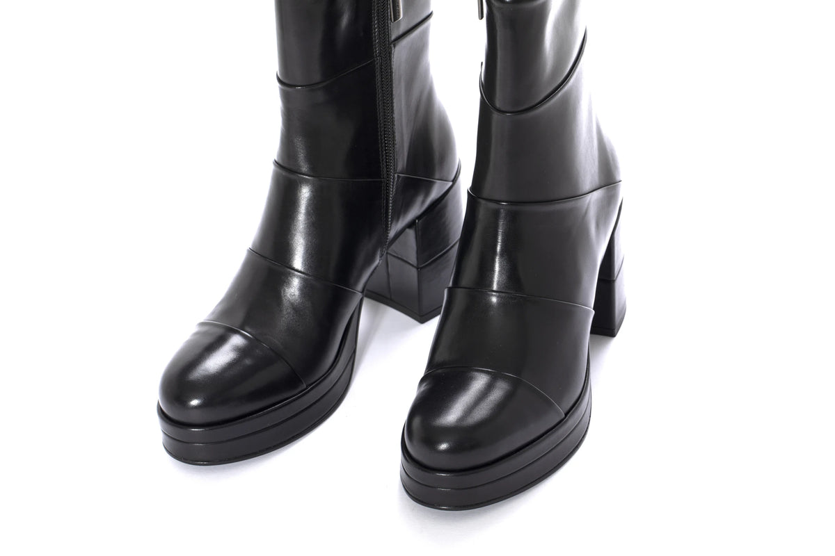 PONS QUINTANA BABY CALF Negro: negre botins per a dona