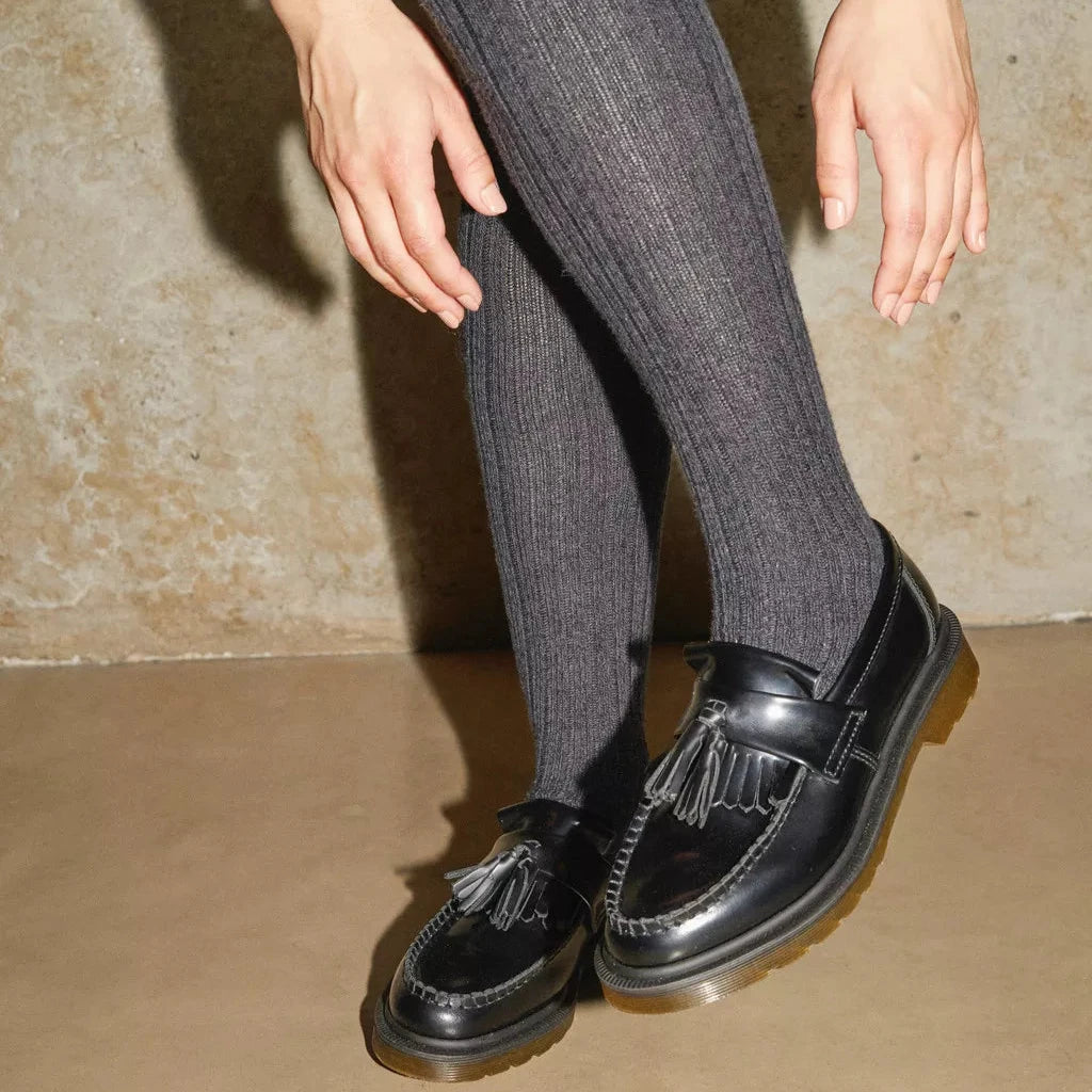 DR. MARTENS | ZAPATOS CASUAL UNISEX | ADRIAN BLACK POLISHED SMOOTH BLACK | NEGRO