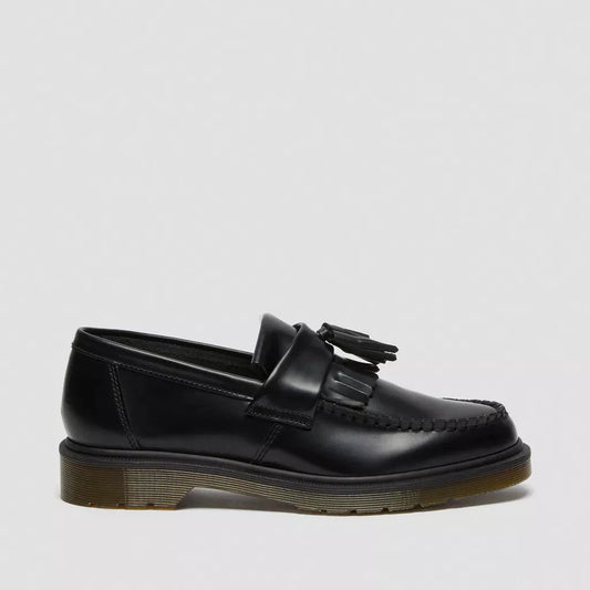 DR. MARTENS | UNISEX CASUAL SHOES | ADRIAN BLACK POLISHED SMOOTH BLACK | BLACK