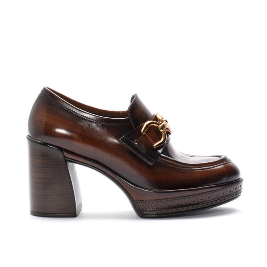 PONS QUINTANA | WOMEN'S HEEL SHOES | LEGNO NEPAL | BROWN 