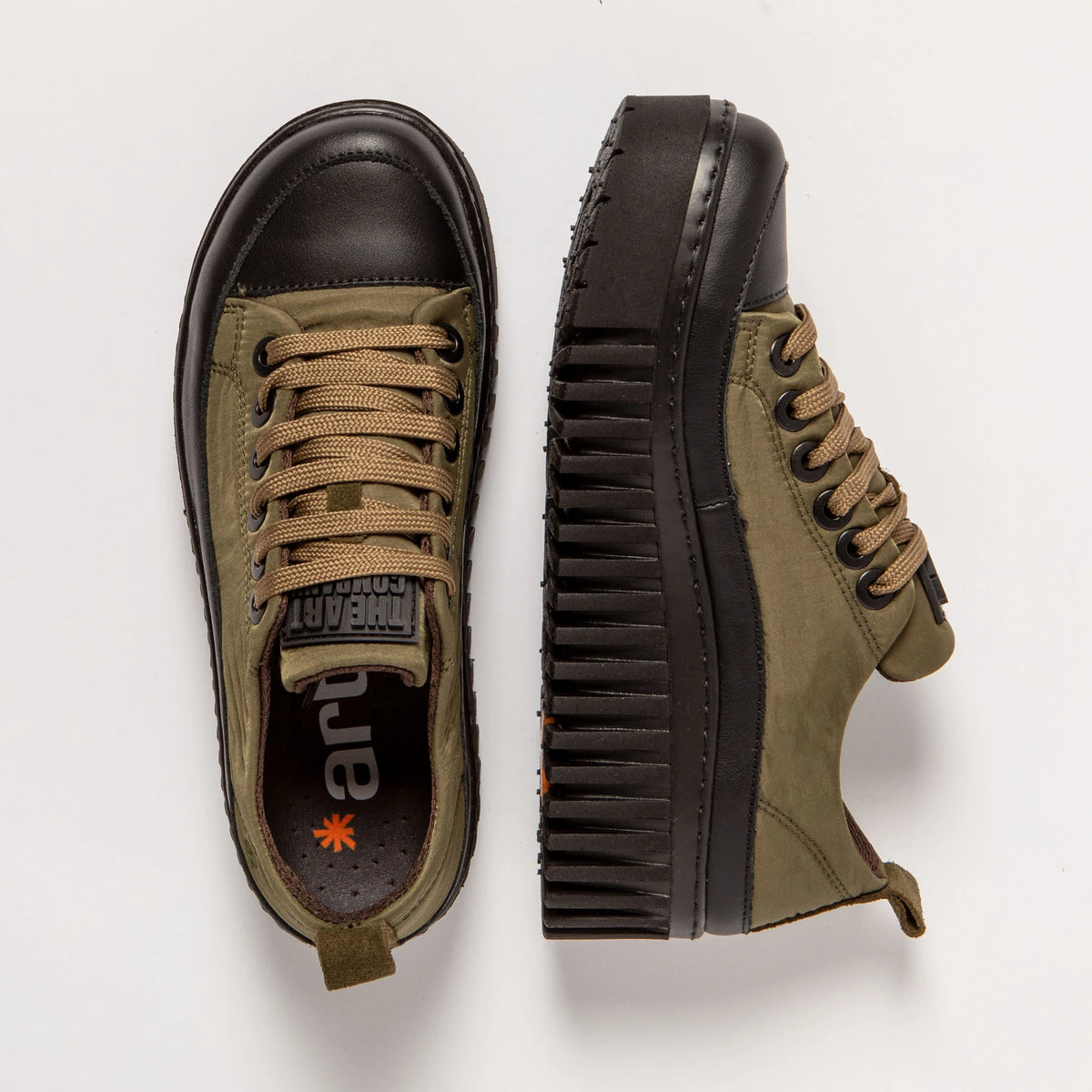 ART | SNEAKERS | MUJER | 1518 BRIGHTON NYLON FOREST-BLACK | MARRÓN
