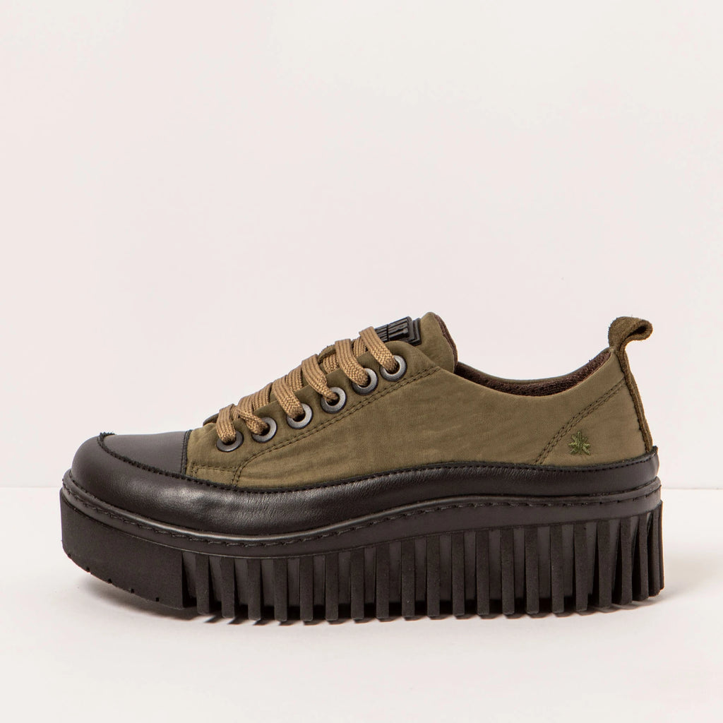 ART | SNEAKERS | MUJER | 1518 BRIGHTON NYLON FOREST-BLACK | MARRÓN