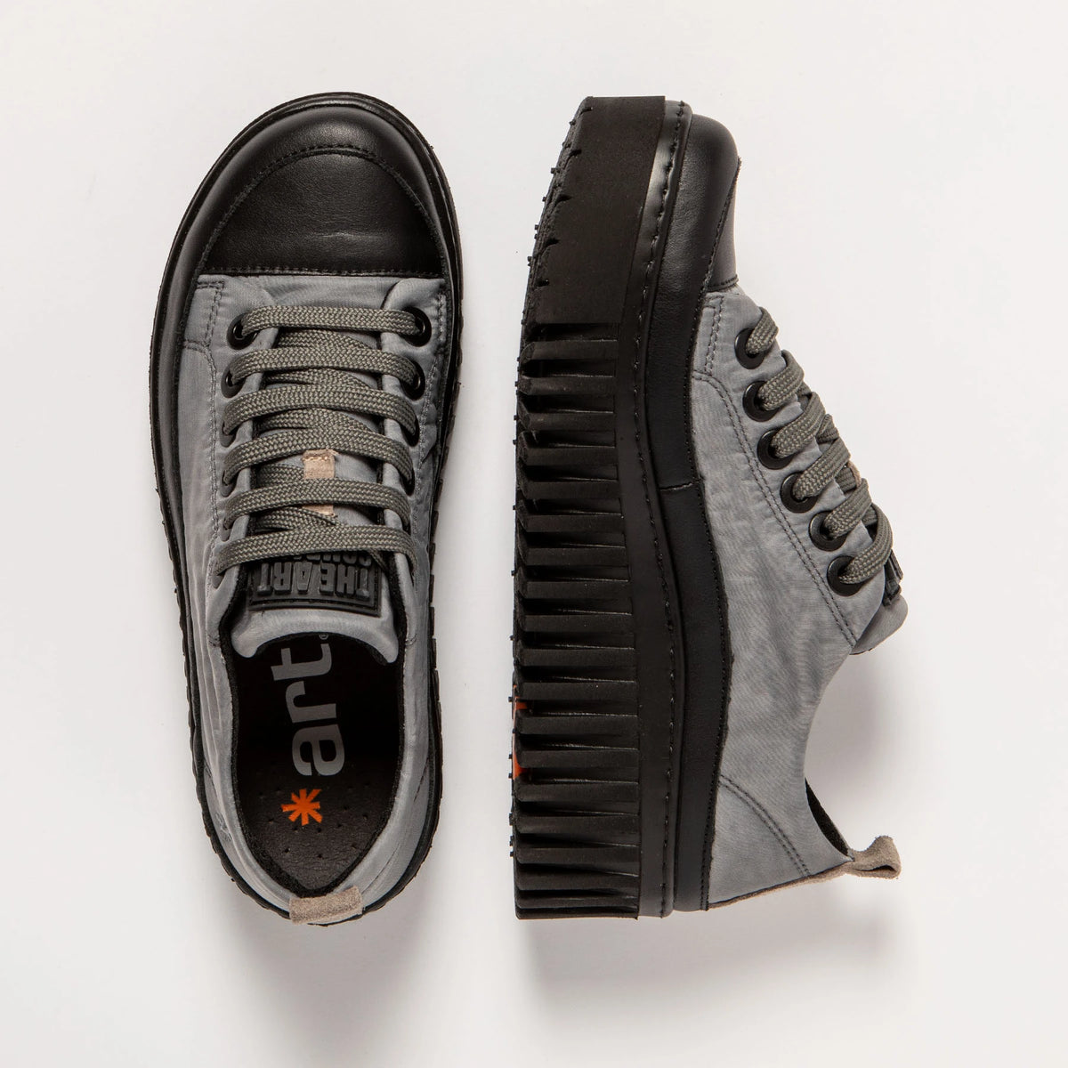 ART 1518 Brighton Nylon Grey-black: gris vambes per a dona