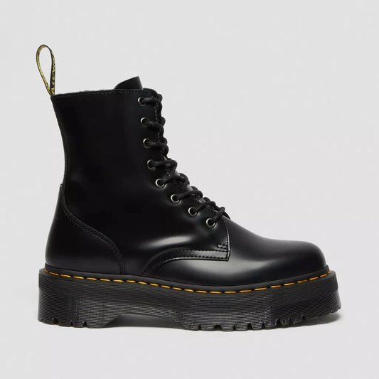 DR. MARTENS | BOTES UNISEX | JADON BLACK POLISHED SMOOTH BLACK | NEGRE