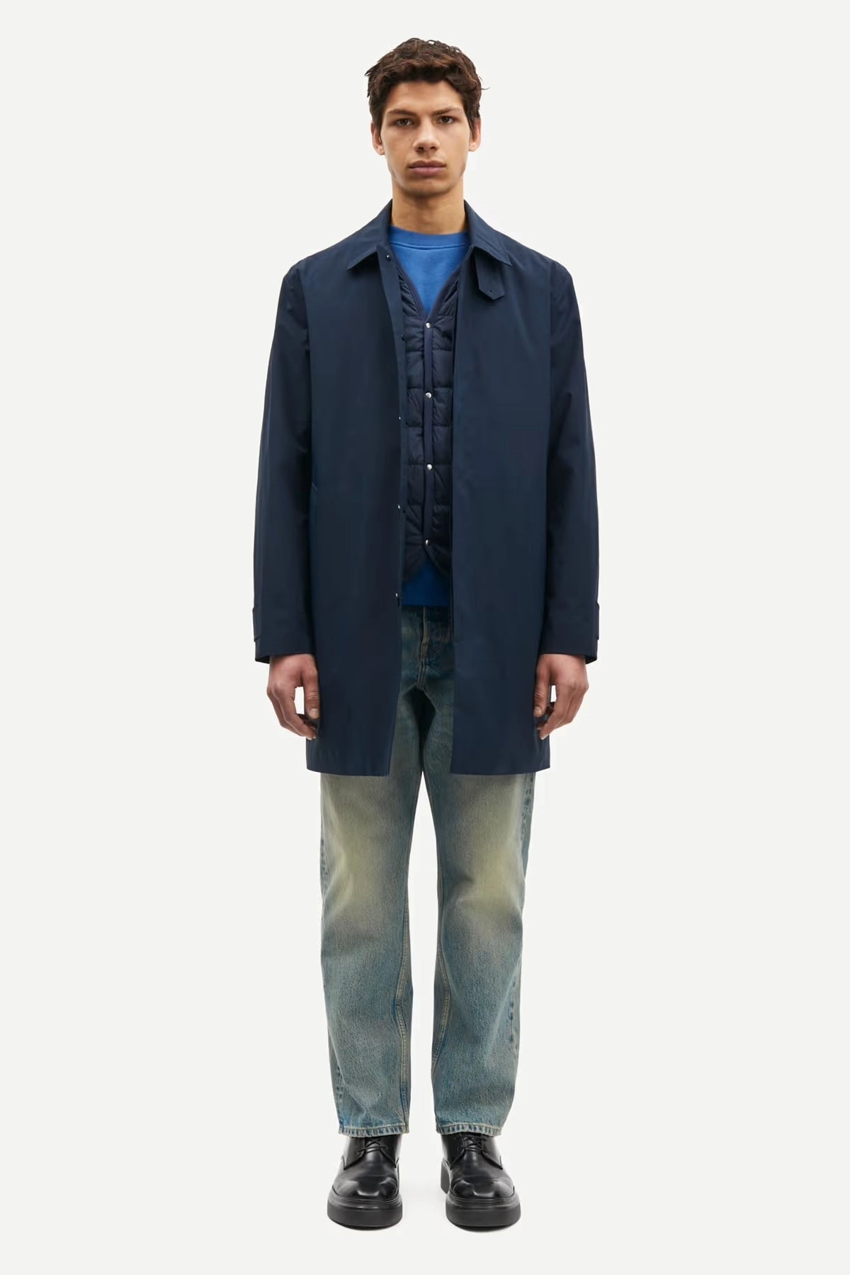 SAMSOE SABO Salute: blu giacca da uomo
