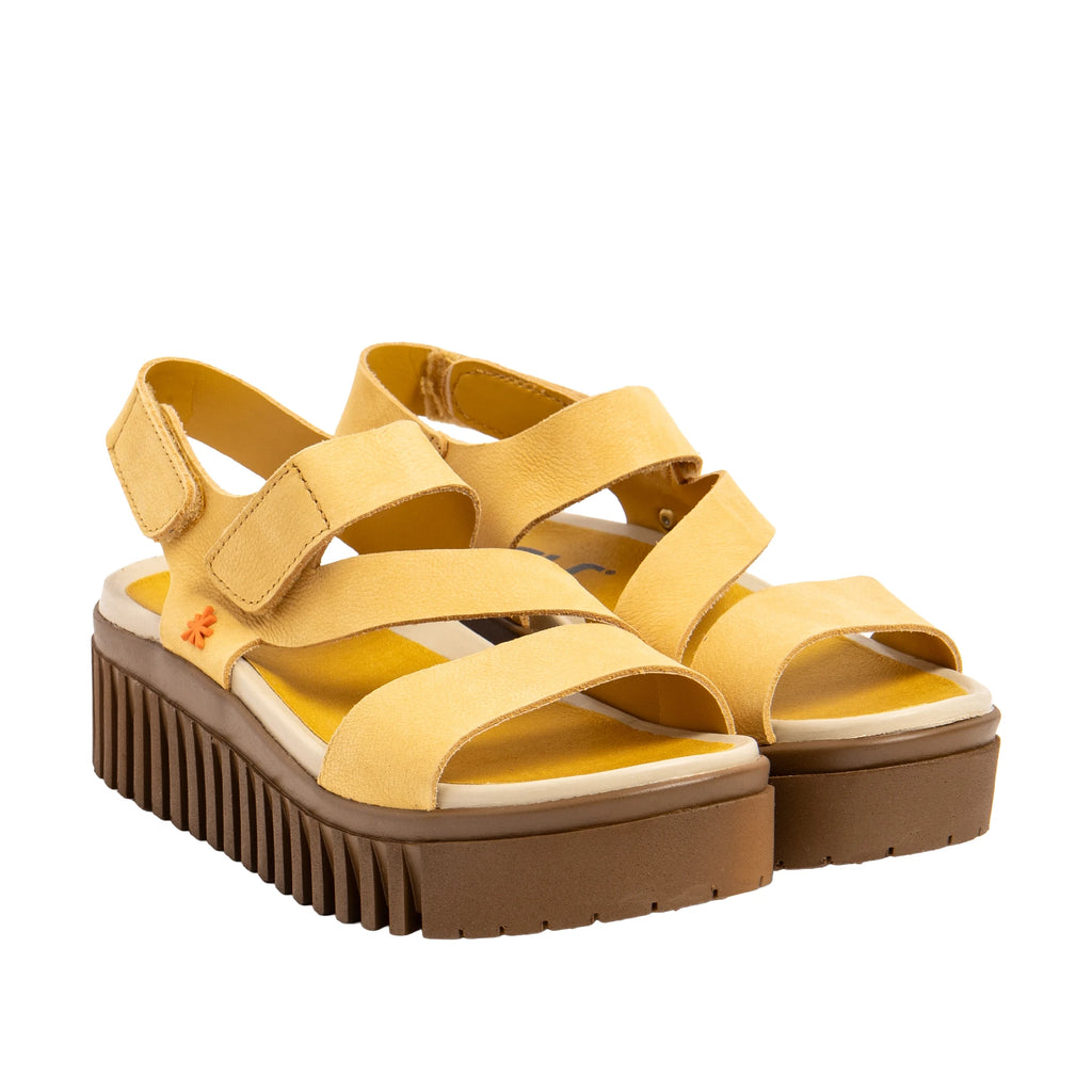 ART | SANDALIAS | MUJER | BRIGHTON NOBUCK HONEY-CARAMELO | AMARILLO