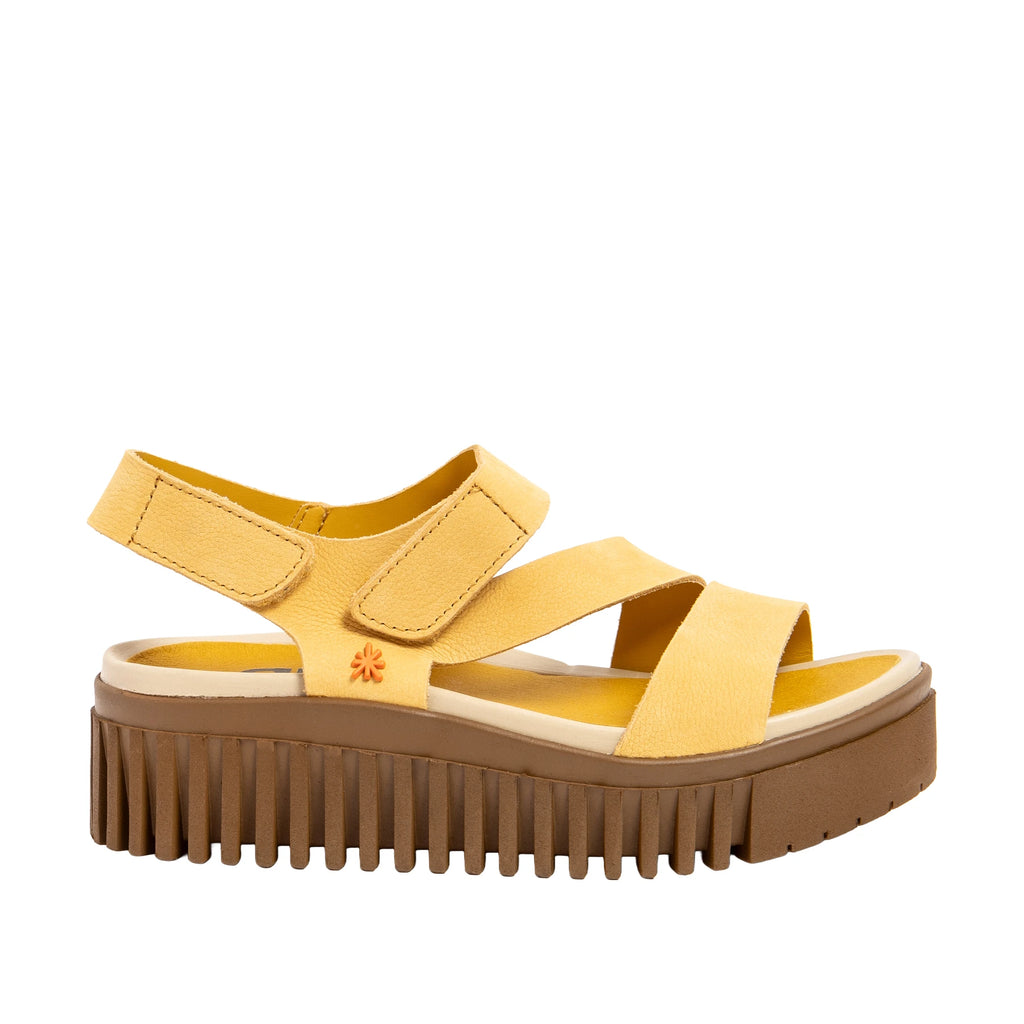 ART | SANDALIAS | MUJER | BRIGHTON NOBUCK HONEY-CARAMELO | AMARILLO